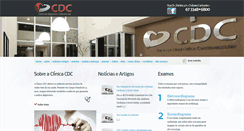 Desktop Screenshot of clinicacdc.com.br