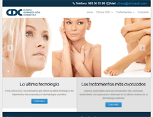 Tablet Screenshot of clinicacdc.com
